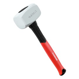 Goldblatt Rubber Hammer Shock Absorbing Fiberglass Handle Total Length 340mm 454g (16oz) 1P Aluminum Window Door Mount Furniture Assembly Woodworking
