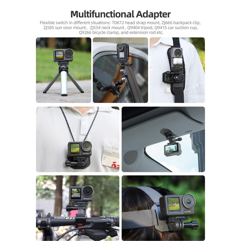 Magnetic Quick Release Adapter Mount Compatible with DJI Action 4/3/2,