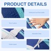 Lineshading 4 Pcs Chaise Lounge Head Pillow with Strap Outdoor