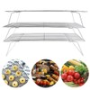 3‑Tier Cooling Rack Collapsible Folding Legs for Cookies Cakes Kitchen