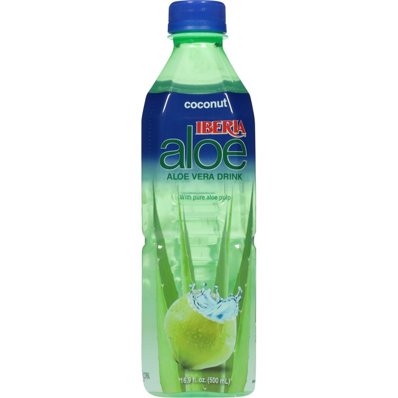 Iberia Aloe Vera Juice Drink, Coconut, 16.9 Fl Oz (Pack