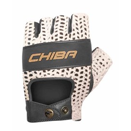 Chiba Pure Nature Cycling Gloves Short Beige/Black 2025: Size: L (9)