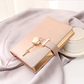 Operitacx 3 Pcs Metal Heart Padlock Mini Lock Keyed Padlock with Key for Jewelry Box Storage Box Diary Book, Golden