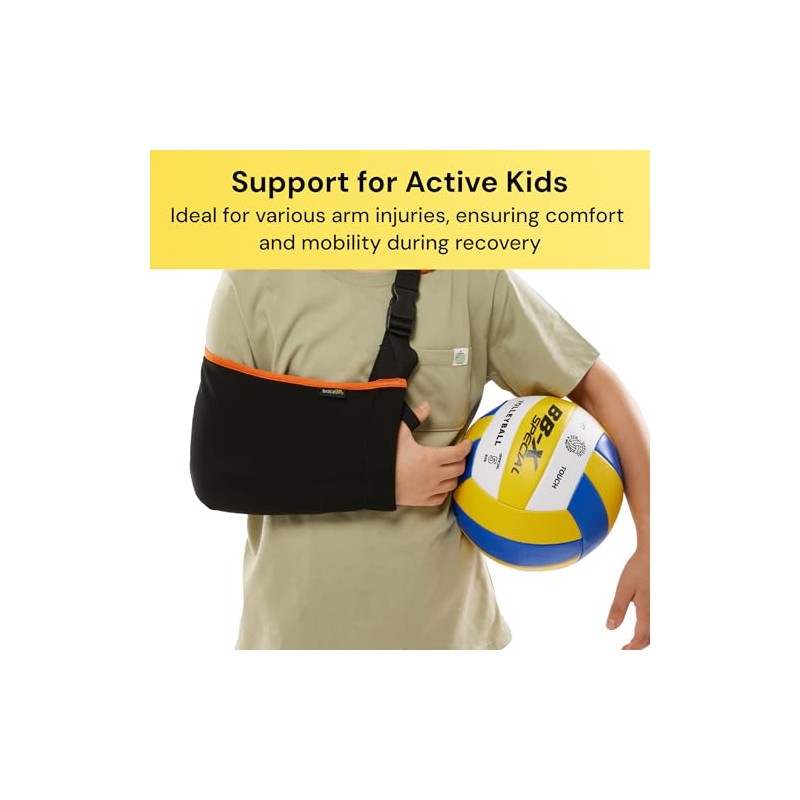 BraceUP Arm Sling for Kids - Comfortable Adjustable Support for