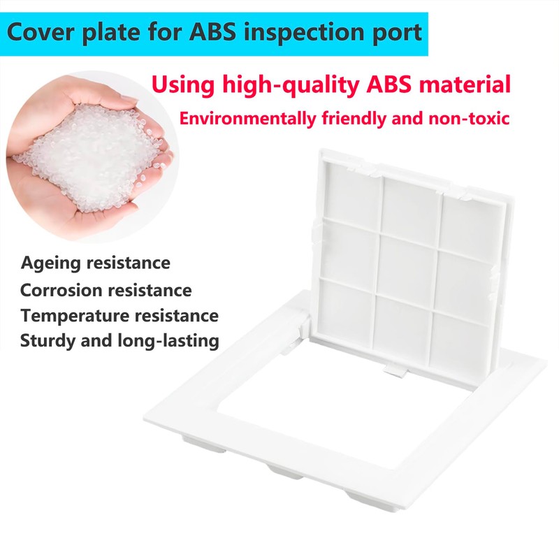 Qrity 4x6 Inch(100×150mm) Access Panel, Paintable Easy Access Doors, ABS