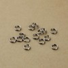 FUSSED 30 Pcs 304 Stainless Steel Key Ring Key Ring