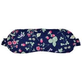 Koji Company 140233 Eye Mask, Salt, Eye Pillow, Cool, Chanson Duffy, Made in Japan, Floral Pattern, Navy