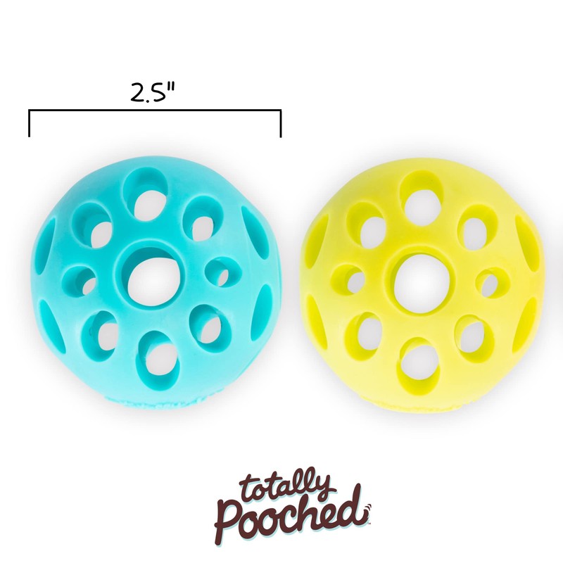 Messy Mutts Totally Pooched Huff'n Puff Ball | 2.5” TPR