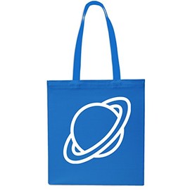 Planet Saturn Tote Shopping Gym Beach Bag 42cm x38cm, 10 litres-Small-Sapphire