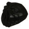 Rasta/NYE Mesh Deep Shell Beanie Hat - Black OSFM