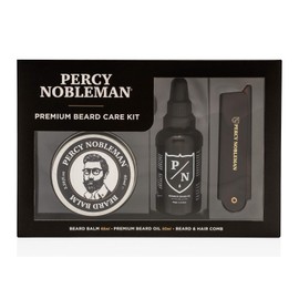 Percy Nobleman Premium Beard Care Kit, A Limited Edition Beard Grooming Kit, Containing a Premium Beard Oil, Beard Balm and Folding Comb…