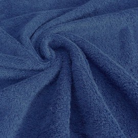 Terry Cloth Fabric, Cotton, 380 g/m², Dark Blue, Width 150 cm