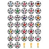 35 x Pre Cut World Cup Flags Football Cupcake Toppers/Decorations