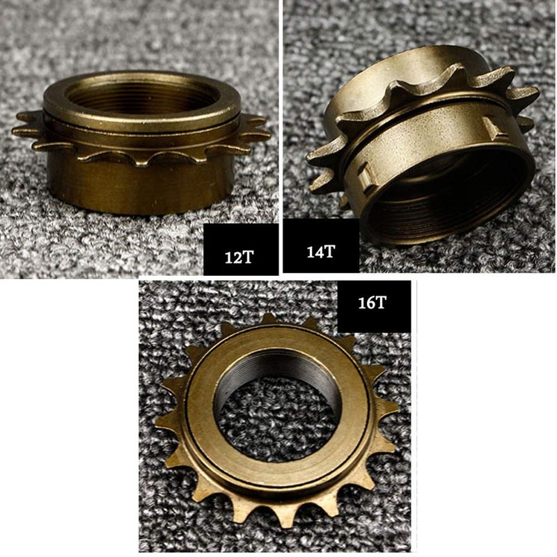 Single Speed Freewheel 12T/14T/16T Steel Bicycle Flywheel Bicycle Accessories (14T)