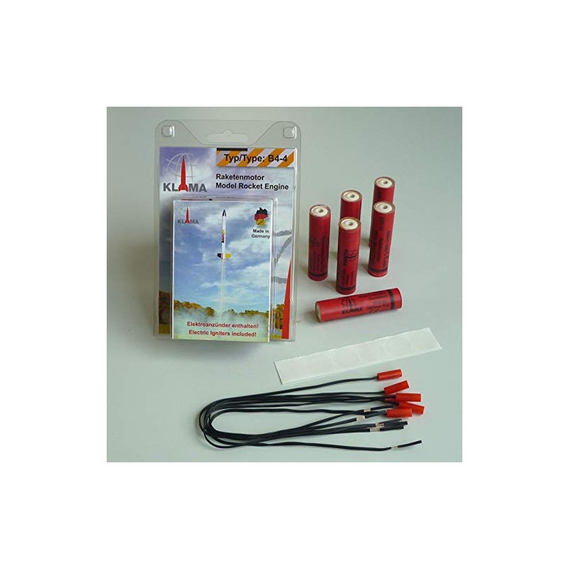 Rocket Propeller Kit B4-4 with Electric Igniter (Pack of 6)