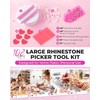 108Pcs Rhinestone Picker Tool Kit: 40Pcs Dual-Ended Handle, Bedazzling Tools