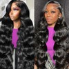 24 inch Body Wave Lace Front Wigs Human Hair 200%