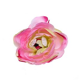 YAZILIND Cloth Big Peony Flower Hairclip Coast Holiday Photo Hair Accessories Pink