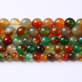 10mm 36pcs Natural Peacock Agates Beads for Jewelry Making Semi Precious Loose Gemstones Beads DIY Bracelet Necklace 15" 1 Strand