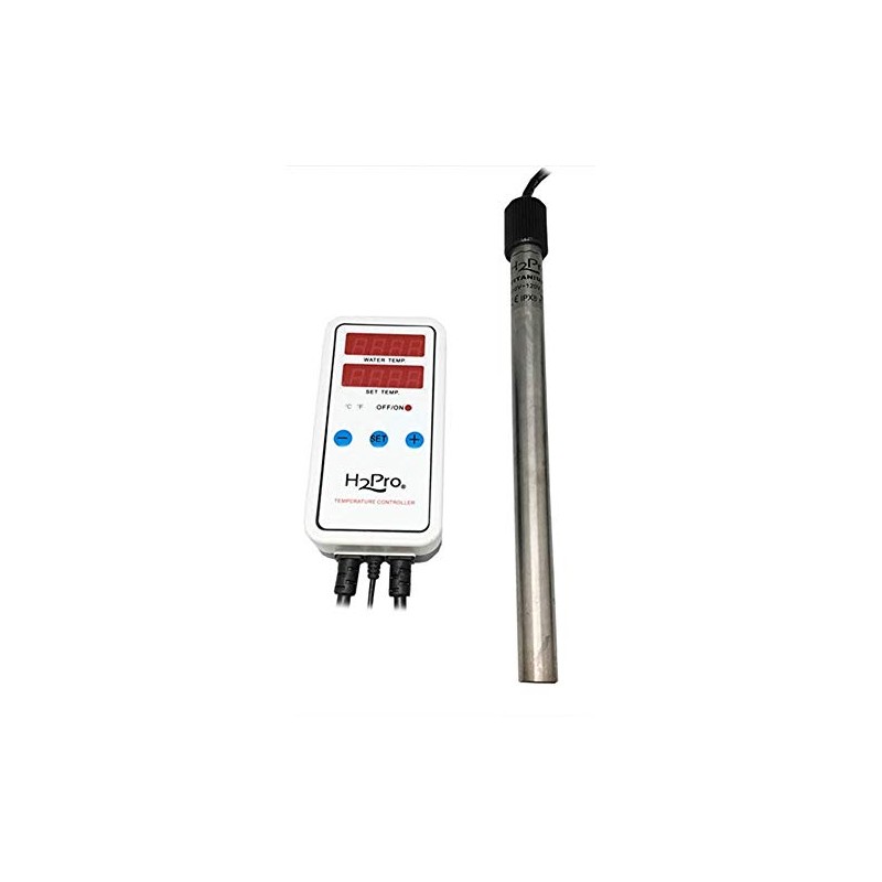 H2Pro Titanium Heater w/LED Display Controller, TH-300 (300W) (TH-300)