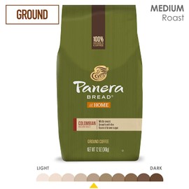 Panera Bread Colombian, Ground Coffee, Medium Roast, Bagged 12 oz