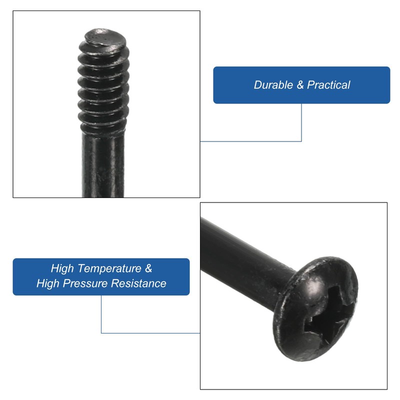 sourcing map 60PCS Computer Case Fan Screws 1.18"L PC Reducing