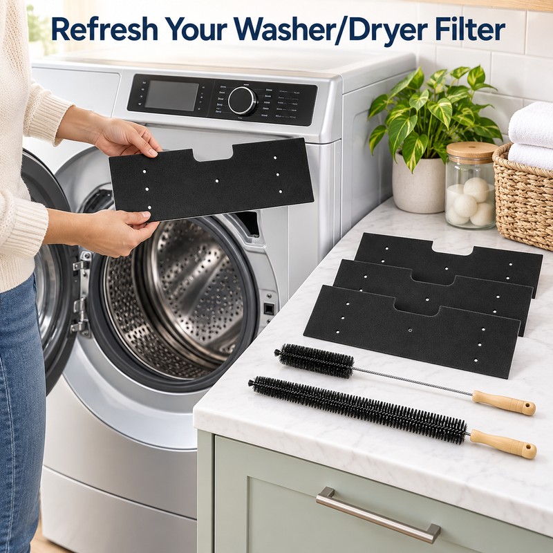 6-Piece WH01X35719 Lint Filter Kit for GE Profile Washer Dryer