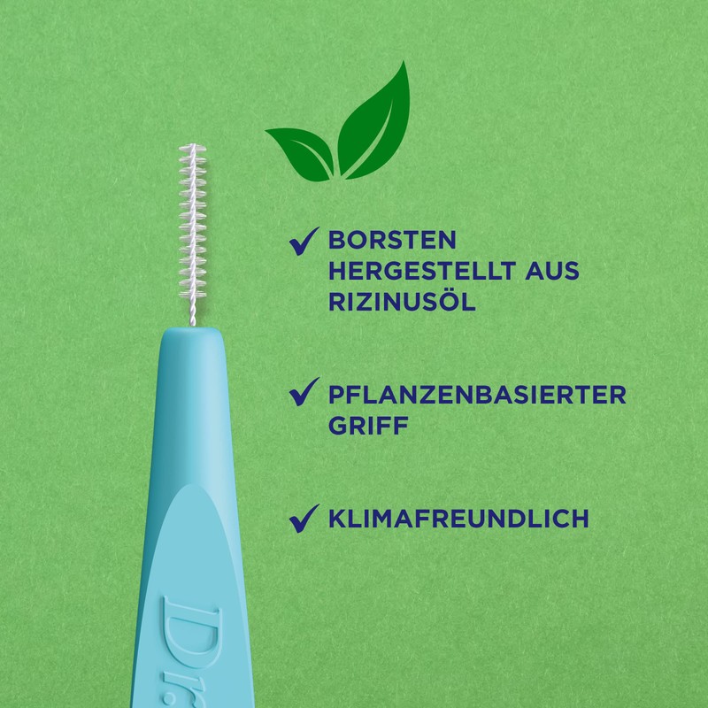 Dr.BEST GreenClean Interdental, Size 4, Pack of 6 Interdental Brushes