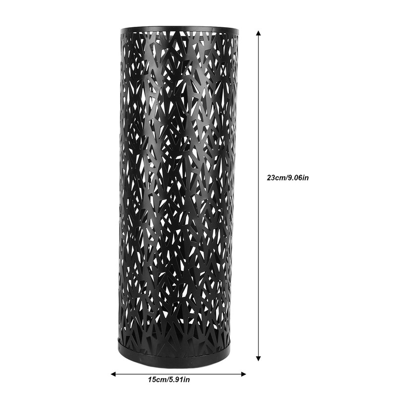 Umbrella Stand Rack for Entryway Metal Hollowed Freestanding Round Umbrella