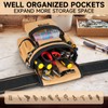 Tool Belt with Suspenders,27-Pockets Heavy Duty Tool Belts for Men