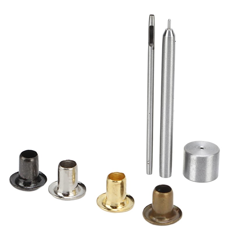 Grommets Tool Metal Eyelets Kit, 2mm Mini Grommets Copper Metal