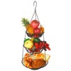 WILLIZTER 3 Tier Hanging Basket with Sturdy Metal Chain Hanging