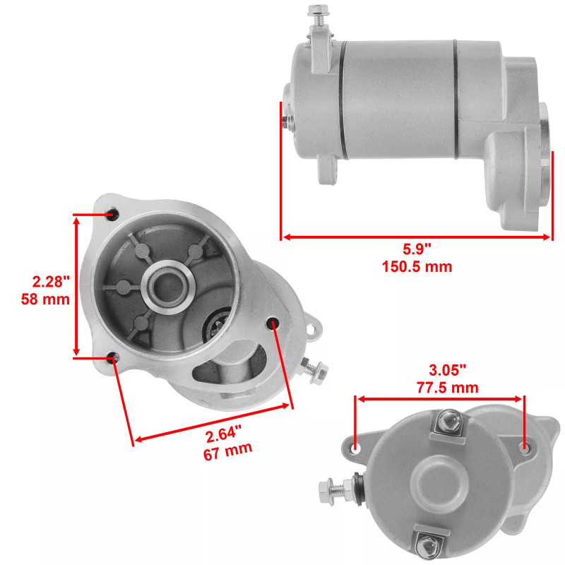Caltric Starter & Drive for Polaris Atv Xplorer XPress 300