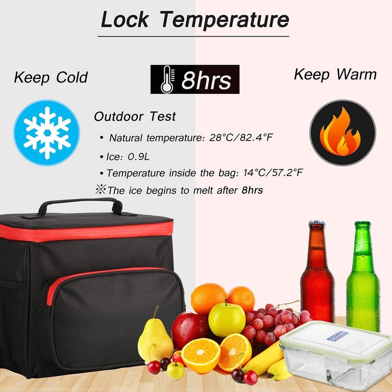 McoMco Reusable Lunch Bag Adult Large Lunch Box for Women