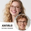 Kafirlo 3 Pack Square Reading Glasses for Men and Women,
