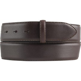 BELTINGER Full Cowhide Leather Belt with Seam, 4.0 cm without Buckle, Soft Leather Belt for Men and Women, 40 mm, Cambered Jeans Belt with Fine Structure, brown