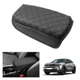 GAFAT Compatible with Vauxhall Mokka B Mokka-e 2021-2024 2025 Centre Armrest Cover, Centre Console Armrest Protection, PU Microfibre Leather Padding, 3.5 cm Increased Thickened Relieve Fatigue