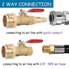 RV Winterize Blowout Adapter Kit - 1/4" Male Quick Connect