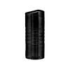 Xikar Ellipse III Triple Flame Lighter, Jet Flame, Piezo Ignition, Protective Lid, Ribbed One Piece Body, Black