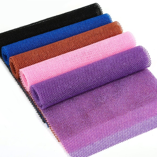 5 Pcs African Exfoliating Net, Rough Long African Net Sponge