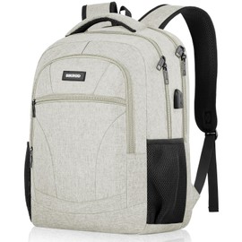 BIKROD Backpack Men and Women, School Backpack Boys Girls Teenagers, 15.6 Inch Laptop Work Daypack with USB Charging Port for Business, Hiking, Travel, Camping, School Bag