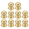 PATIKIL 10pcs M4x0.7 Screw Brass Cap Nut Knob Lamp Finial