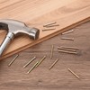 sourcing map Finishing Nails Hand-Drive Hardware Carbon Steel Nails 32mm