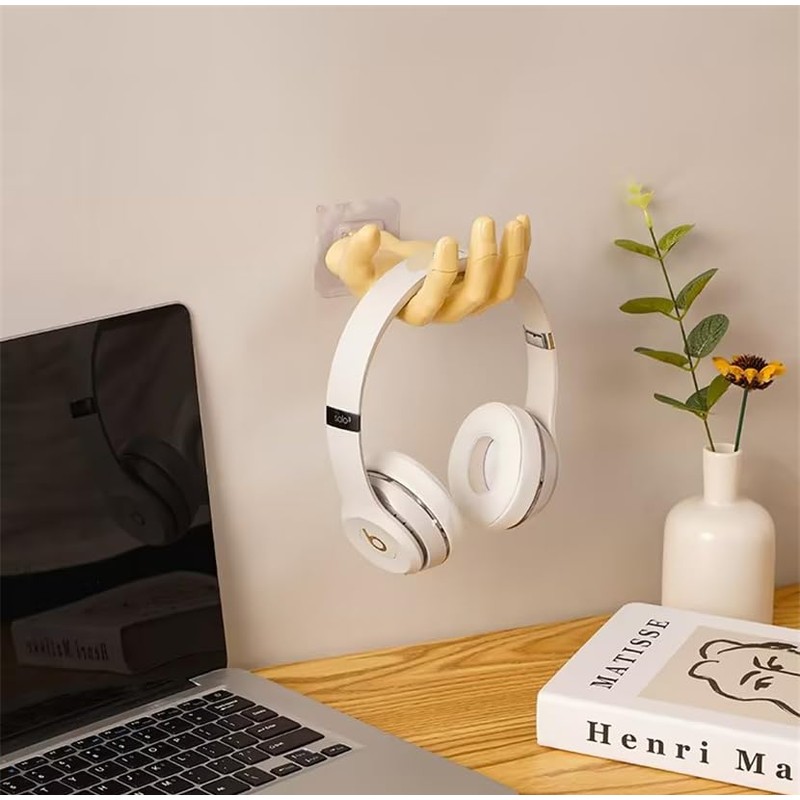 SquarezhenBo Black Wall Hooks,Funny Unique Hand Shape Wall-Mounted Hanger Hook