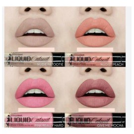Labial Liquid Catsuit Matte Lipstick Megalast Wet N Wild Acabado Mate Color Nudist Peach