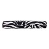 Top Handle Zebra Print Clutch,Wht/bk