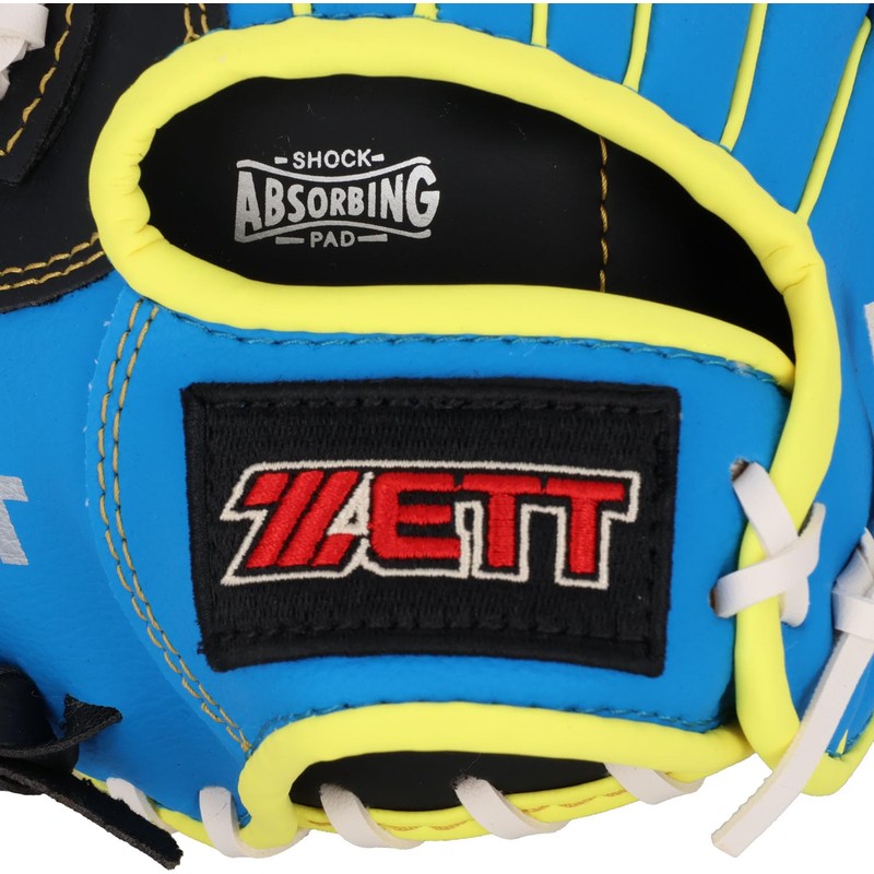 ZETT BDG2100VA Catchball Gloves for Beginners with Shock Absorbing Pads,
