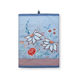 Pip Studio Flower Festival Tea Towel Blue 50 x 70 cm