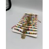 Trendy Red Thread Bracelet with Multicolor Turtle Pack of 12