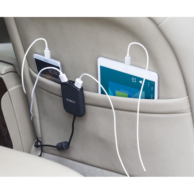 Technaxx 4708 Family Car Charger TE14 with 4-Way USB Connection